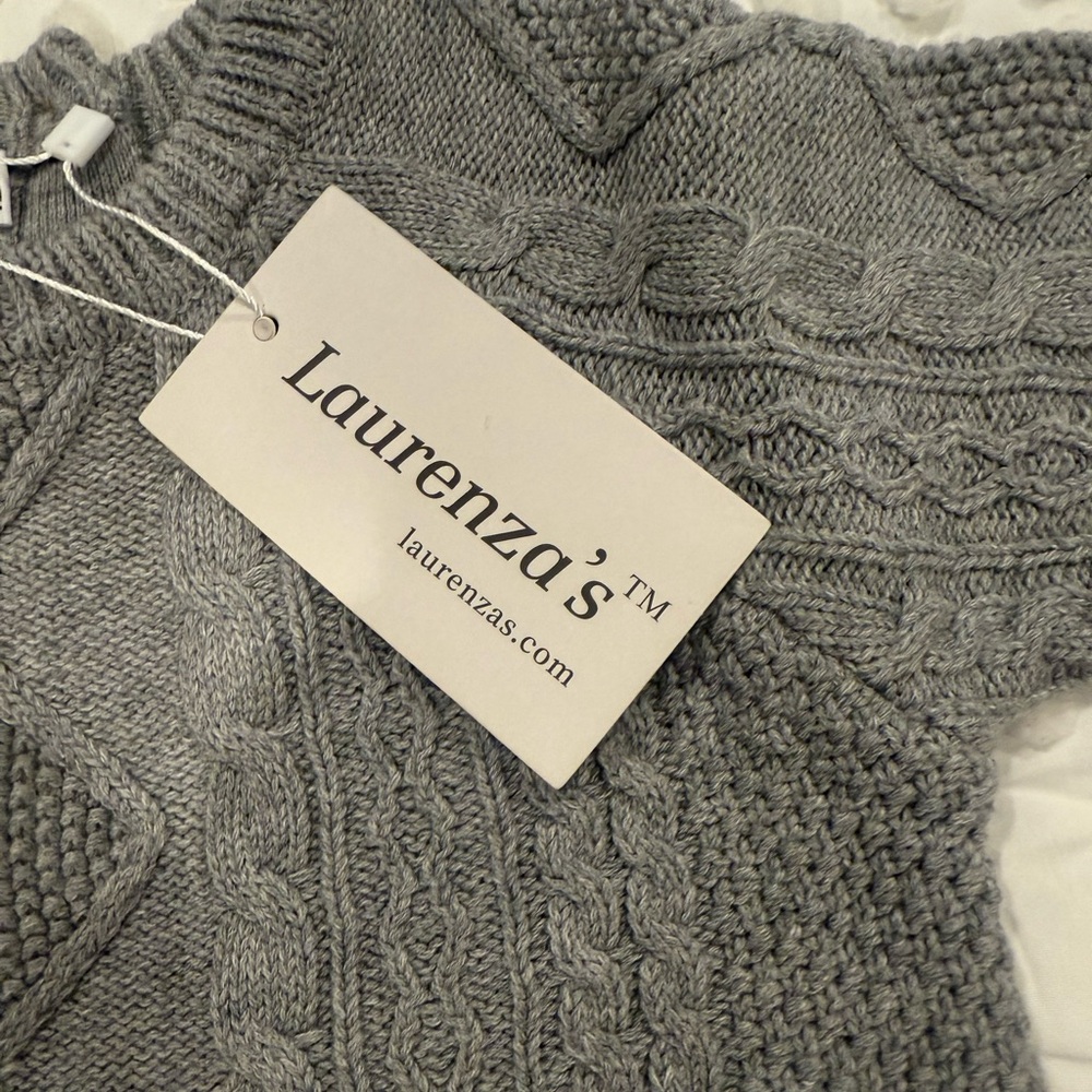 Lorenzo’s sweater 1 piece w/ tags still on it & Mayoral chino tan set.